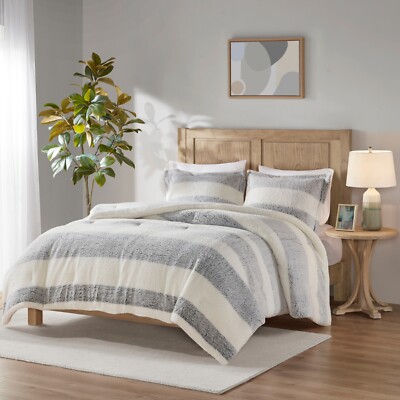 Madison Park Hollis Sherpa Comforter Set-image