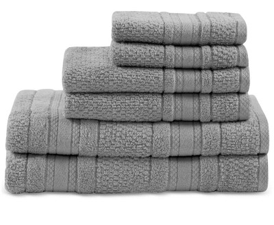 Adrien Cotton Super Soft Comfy Towel Set Gray NEW-image