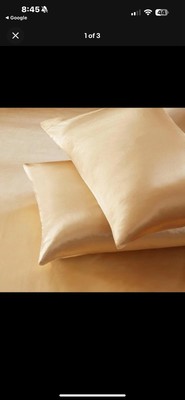 Madison Park Essentials Polyester Solid Satin 2 Pcs Pillow Case Mpe21-779 King-image