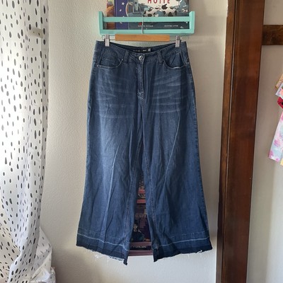 Long Tall Sally wide leg dip dye jean Size 8-image