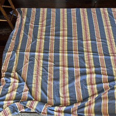 Pottery Barn Duvet Cover King Striped Wood Button Throw Pillow Duvet Read-image