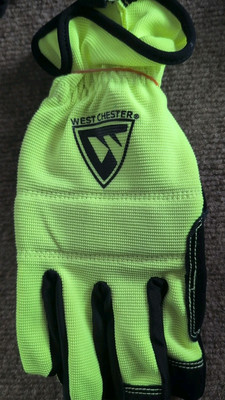 West Chester Large Mens Polyester Polyurethane Dipped Multipurpose Gloves-image