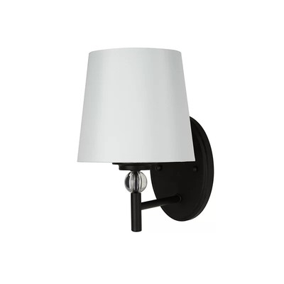 Red Barrel Studio Inworth  Wallchiere Wall Fixture Lamp Black White Shade New-image