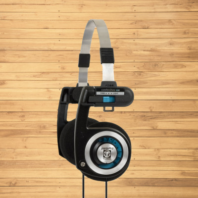 Koss Porta Pro On Ear Headphones with Case, Black / Silver-image