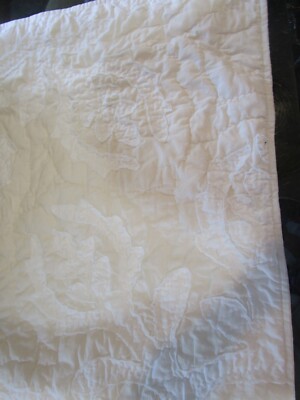 Pottery Barn Ohana white white rosewater standard quilted sham photo shoot sampl-image