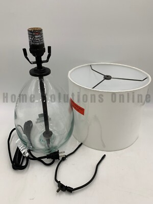 Pottery Barn Bennet Recycled Glass Table Lamp Small 22