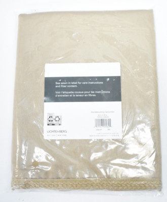 Sun Zero Seymour Room Darkening Rod Pocket Taupe Window Valance 54