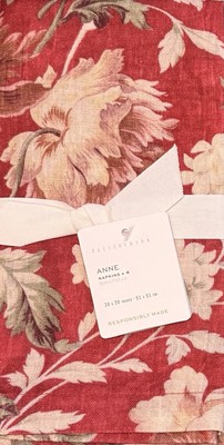 Pottery Barn Anne Floral Napkins Set/4-image
