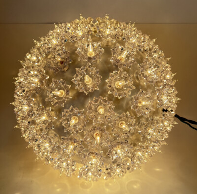 Pottery Barn Large Cluster Light Hanging Lighted Sphere Holiday Ornament in Box-image