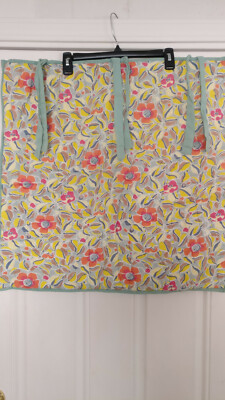 POTTERY BARN FLORAL QUILTED ORGANIC COTTON EURO SHAM TIE CLOSURE 26 X 26-image