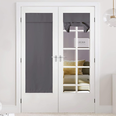 NICETOWN Blackout Door Curtain - Thermal Insulated Door Curtain Trica Window Cov-image