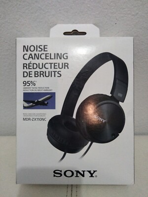 Sony MDRZX110NC Wired Noise Canceling Headphones - Black-image