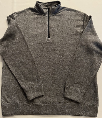 DIP MEN'S SWEATER JACKET GRAY SIZE XL LONG SLEEVE ZIPPER CLOSURE-image