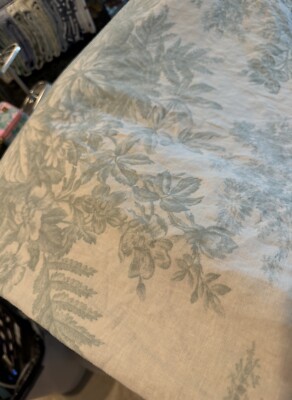 Pottery Barn ~MATINE TOILE~ F/QUEEN Duvet & 2 STD SHAMS ~SPROUT GREEN~ FRENCH-image