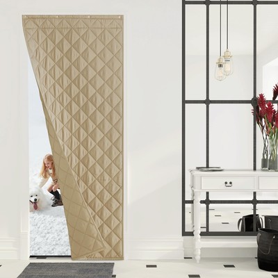 Thermal Insulated Door Curtain Storm Wind Insulation Curtian Temporary Door A...-image