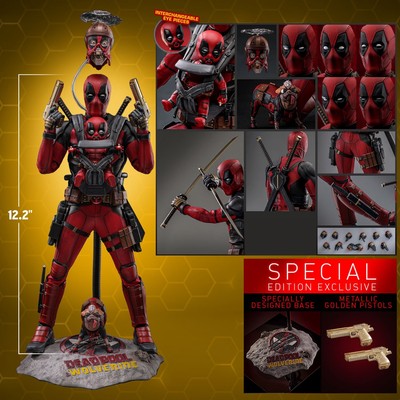 Hot Toys Deadpool 3 Special Edition MMS746 746  Deadpool & Wolverine In Hand-image