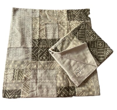 Pottery Barn Set of 2 CounterPane Euro Shams Covers Taupe Gray Beige NWOT Cotton-image