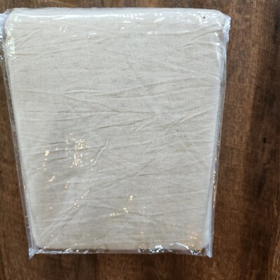 Pottery Barn European Flax Linen Cotton FULL QUEEN Duvet Cover  Oatmeal New-image