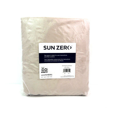 Sun Zero Lichtenberg Size 50x84 Beige Widow Covering One Panel Curtain-image