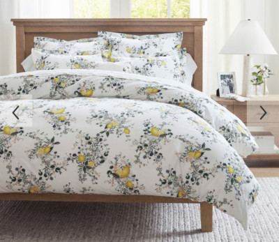 Pottery Barn Monique Lhuillier Positano Percale Duvet Cover Queen-image