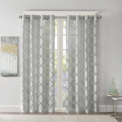 Eden Sheer Single Curtain for Bedroom, Modern Contemporary Light Sheers for L...-image