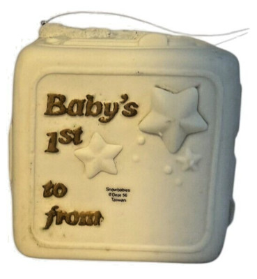 Studio 56 Snow Babies Babies 1st Christmas Square Vintage Ornament Baby-image