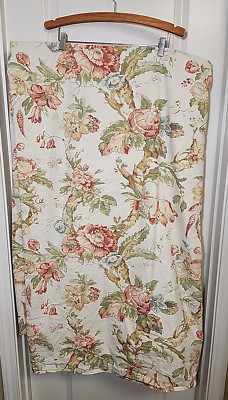 Pottery Barn Katherine Queen Full Duvet Cover Floral 2011 Butterfly 100% Cotton-image
