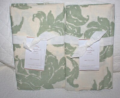 POTTERY BARN LORRETTAL BELGIAN FLAX DUVET & SHAMS - KING/EURO SHAMS-image