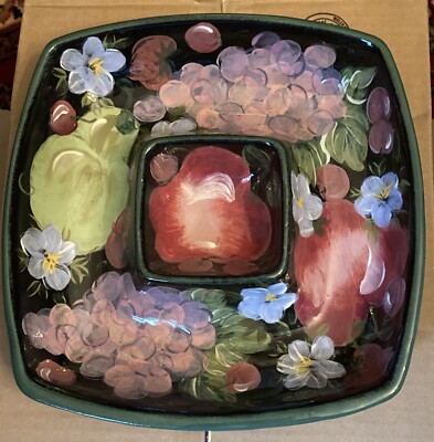 Fantastic Hand Crafted, Hand Painted Art Pottery Bowl, LESAL STUDIO, CA, EXC-image