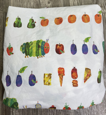 Pottery Barn Kids Eric Carle Very Hungry Caterpillar Toddler/Crib Fitted Sheet-image