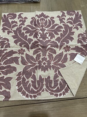 Pottery Barn FRANCESCA Embroidered 24 x 24 Pillow Cover mauve-image