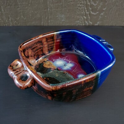 Canyon Creek Studio Kenneth Merrill Pottery Handmade Ceramic Casserole Dish-image