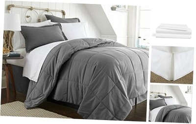  Bed in A Bag, Gray, Twin XL, (SS-Multi-TWINXL-Gray) -image
