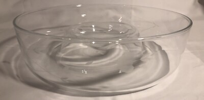 Princess House Heritage Crystal Glass Chip and Dip Large Bowl Dish 11 1/4”no Box-image