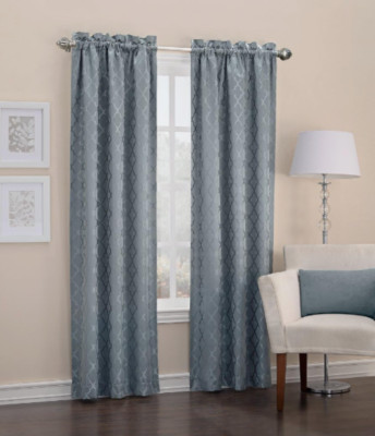 Sun Zero Viviana Thermal Lined Window Curtain Panel 40