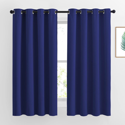 Blackout Window Curtains and Drapes - Thermal Insulated Solid Grommet Top Blacko-image
