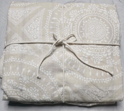 Pottery Barn Dot Medallion Reversible Duvet King/CaliKing NWOT 032-image