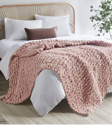 Madison Park Chenille Chunky Knit Throw, 50