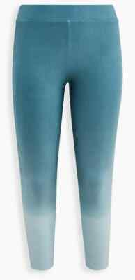 Torrid   PLATINUM LEGGING - FLEECE LINED DIP DYE BLUE  1x 2x 3x  4x  NWT-image