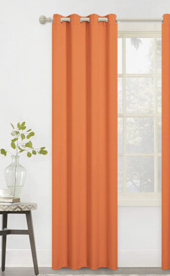 1 SOLID BLACKOUT GROMMET WINDOW CURTAIN DRAPE  SIZE 84