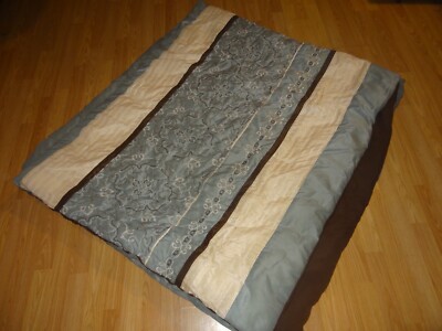 King Size Comforter Set **Blue, Brown & Ivory** Madison Park Essentials-image