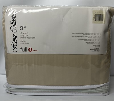Bellerose Full Size 4pc Cream Sheet Set 100% Microfiber Ultra Soft -image