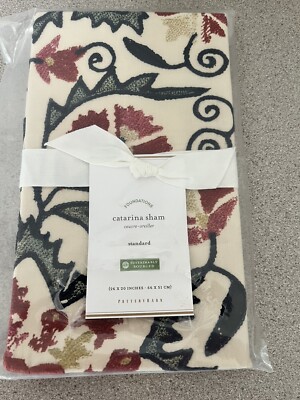 Pottery Barn Catarina Embroidered Standard Size Pillow Sham 20