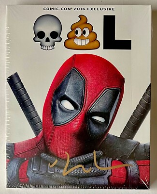 RYAN REYNOLDS SIGNED • 2016 SDCC • DEADPOOL BLU-RAY • SEALED W/COA • WOLVERINE-image