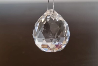 Crystal Suncatcher Asfour Egyptian Pear Shaped Bauble Lightcatcher 40mm-image