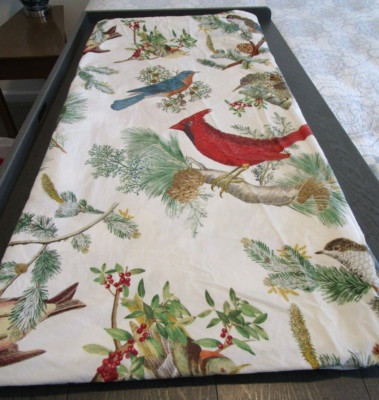 Pottery Barn Winter Fauna Full/Queen Duvet Cover 100% Cotton Bird Motif-image