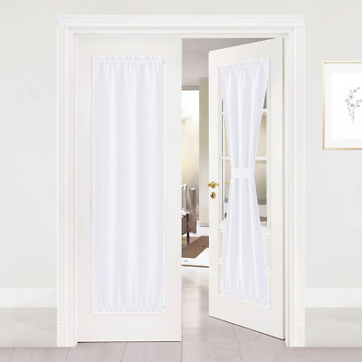 NICETOWN Pure White Sidelight Curtains - 50% Sunlight Blocking Thermal Insulated-image