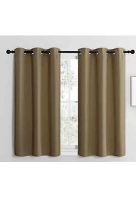 2panel Blackout Curtain, Thermal Insulated Grommet,28x41 Inches Each Panel-image