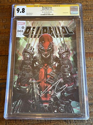 DEADPOOL #3 CGC SS 9.8 JOHN GIANG SIGNED EXCL WOLVERINE TRADE VARIANT RARE!-image