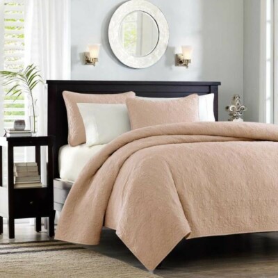 Mansfield 3-Piece Blush King/Cal King Coverlet Set-image